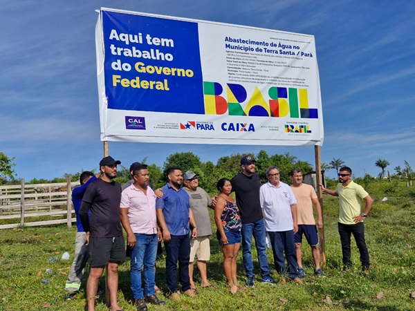 Início da obra de abastecimento em Terra Santa